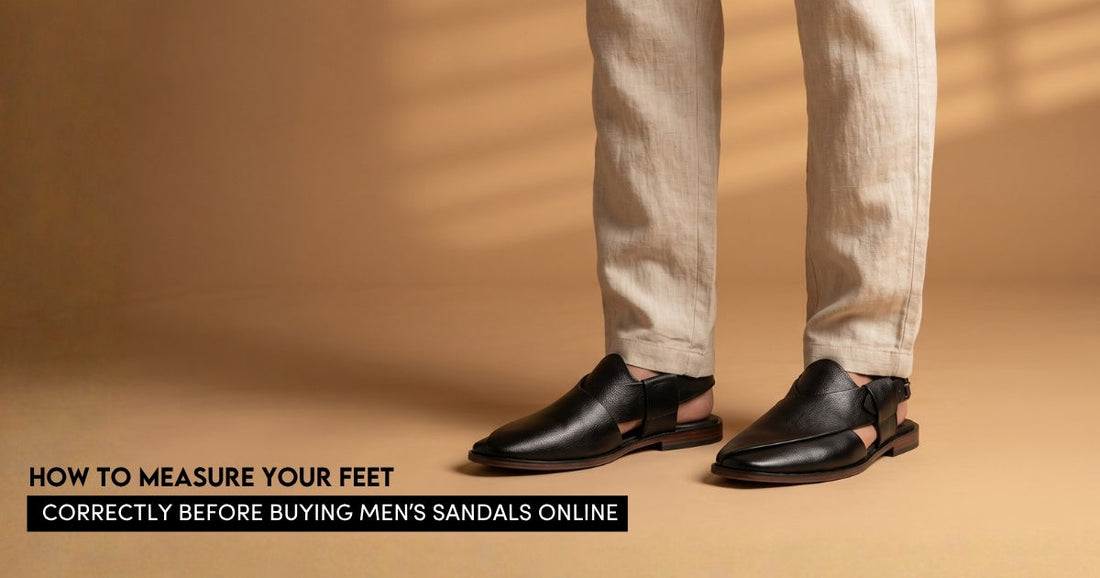 How to Measure Your Feet Correctly Before Buying Men’s Sandals Online