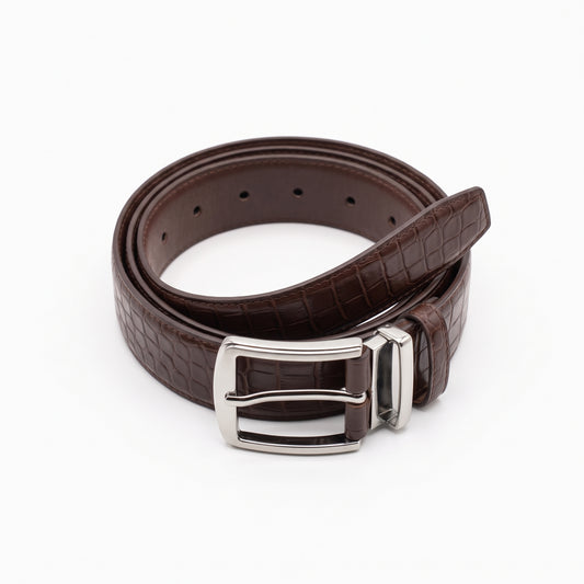 ST - BELT - BRN CROC